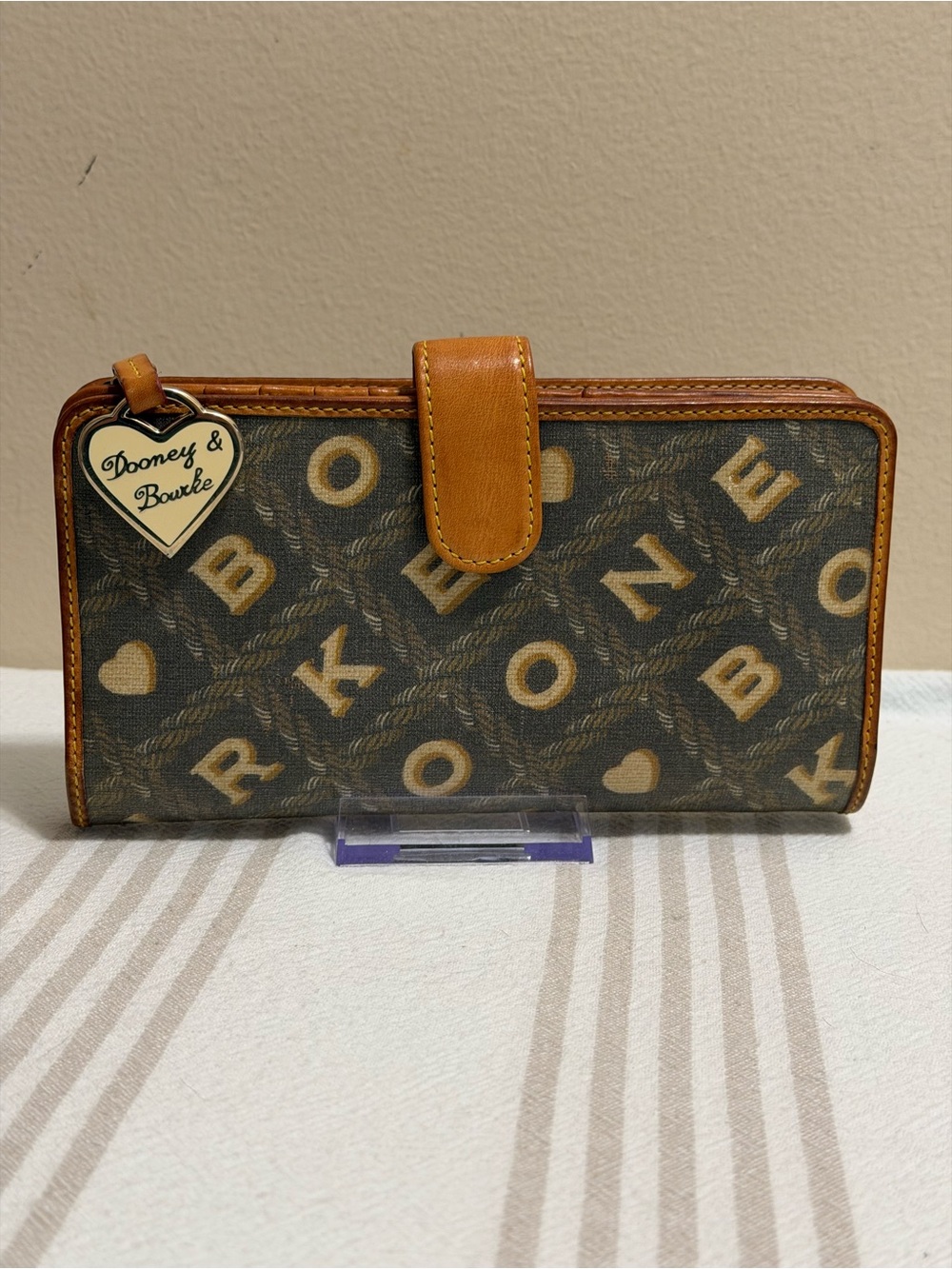 Dooney & Bourke Monogram Heart Continental Wallet